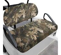 SEANATIVE 3D Camo Hunting Golf Cart Seat Covers for 2-Person Seat Universal 2 pack Golf Cart Accessories Set Travel Sports Golf Cart Cushion Cover Club Car Protectors