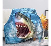 SEANATIVE Animal Shark Blankets Throw for Indoor/Outdoor Use Sofa Couch Blanket,Light Weight for Women Kids Large-XS