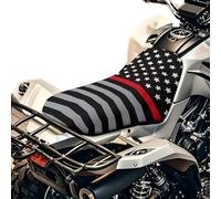 SEANATIVE Black Dogs Paw Print ATV Seat Covers Four-Wheeler Seat Cover Waterproof Polyester Four Wheeler Accessories Motorcycle Cushion Protector ATV Breathable Padded