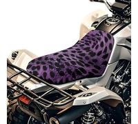 SEANATIVE Black Leopard ATV Seat Covers Four-Wheeler Seat Cover Waterproof Polyester Four Wheeler Accessories Motorcycle Cushion Protector ATV Breathable Padded