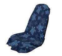 SEANATIVE Blue Turtle Pattern Beach Towels Car Towel Seat Covers Auto Seat Towel Protector - Sweat Absorber for Family Road Trips Sports Swimming Auto Seat Protector Car Interior Accessories
