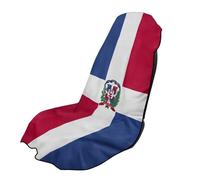 SEANATIVE Breathable Car Seat Towel Cover Sweatproof Automotive Towel - Sweat Towels for Workout, Running & Outdoor Adventures, Flag of the Dominican Republic