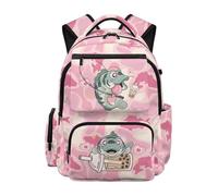 SEANATIVE Camo Hunting School Backpack for Girls 17 Inch Soft Kids Backpack, 600D Tear Resistant with Multi-Pockets & Padded Tablet Sleeve,Fishing Bookbag for Grades 3-6 Ages 9-12