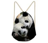 SEANATIVE Cute Animal Panda Drawstring Bag Kids Boys Girls Outdoor Travel Storage Daypack