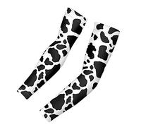 SEANATIVE Cute Arm Cover Shield for Women Youth Kids Sports Arm Sleeve Black&White Cow Lover Sleeves Cooling Compression Arm Sleeves-XL