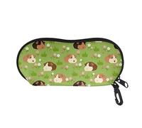 SEANATIVE Cute Guinea Pig Print Sunglasses Bag Portable Eyeglasses Holder Pouch Eyeware Organizer Glasses Storage Case for Kids Girls Boys