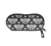 SEANATIVE Cute Koala Print Eyeglasses Sunglasses Pouch Bag Portable Neoprene Zipper Glasses Soft Case for Women Girls