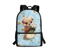 SEANATIVE Daisy Otter Backpack Durable Schoolbag Casual Rucksack Travel Bag Lightweight Laptop Backpacks for Elementary Student