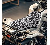 SEANATIVE Elastic ATV Accessories Motorcycle Seat Cover Universal Motorcycle Flexible Seat Protector Breathable Padded Protector Water-resistan Motorcycle Cushion Covers, Pink Leopard Print