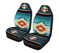 SEANATIVE Ethinic Car Seat Cover Front Seats Only Full Set of 2,Aztec African Tribal Bucket Seat Protector Car Seat Cushions for Car, SUV, Truck or Van