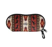 SEANATIVE Eyeglasses Case Zipper Spectacle Box Southwest Horse Design Women Men Sunglasses Ultra Light Protector Pouch