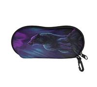 SEANATIVE Glasses Case Animal Wolf Print Eyeglass Storage Holder Protection Eyewear Organizer for Men Women