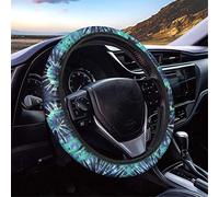 SEANATIVE Green Tie Dye Pattern Steering Wheel Cover Car Stretch Steering Wheel Wrap Anti-slip for Girl Women Vehicle