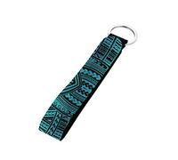 SEANATIVE Grils Polynesian Traditional Tribal Print Key Lanyard,Women Hand Wrist Lanyard Keychain Lanyard Accessories for Camera Cellphone Holder Gift