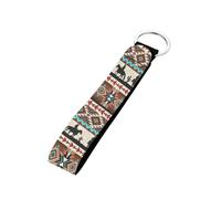 SEANATIVE Keychain Wristlet Strap for Key Hand Wrist Lanyard Keyring Holder, Western Aztec Horse, One Size