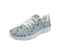 SEANATIVE Lightweight Fashion Running Shoes for Women Girls Walking Gym Casual Sport Shoes Puppy Dog Print Size 43