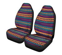 SEANATIVE Native Fabric Front Car Seat Covers Set of 2, Universal Fit for Vehicle Sedan, Car Interior Protector Horse Dreamcatcher Print