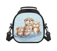 SEANATIVE Otter Family Insulated Kids Lunch Bags, Lunch Bags Cooler Handbag, Tote Lunch Box for Girls & Kids, Lunch Box for Women, Lunch Bag for Work, Picnic, Camping