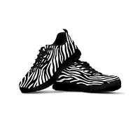 SEANATIVE Sport Sneaker Breathable Jogging Walking Shoes Zebra Pattern Fashion Women Running Shoes Size 43