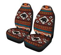 SEANATIVE Tribal Navajo Aztec Fancy Abstract Geometric Ethnic Hipster Design Auto Seat Covers Vehicle Seat Protector Car Mat Cover