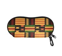 SEANATIVE Vintage African Ethnic Design Soft Glasses Case Lightweight Eyeglasses Pouch with Clip for Unisex