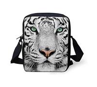 SEANATIVE White Tiger Cross Body Messenger Bag Men Women Small Travel Purse Wallet for Daily Work