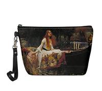 SEANATIVE Womens Cosmetic Case Series John William Waterhouse The Lady of Shalott Pre-Raphaelite1888. Make Up Bag Organizer Wash Kit Bag