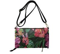 SEANATIVE Womens Shoulder Bag Envelope Bags Hibiscus Floral Hawaiian Style Crossbody Purse for Ladies Fashion Messenger Bag Evening Handbag