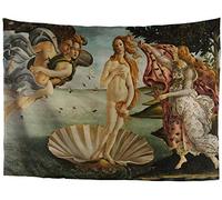 SEANATIVE World Classic Art Masterpiece Tapestry Series Sandro Botticelli The Birth of Venus 1484-87. Classical Art Tapestry Antique Vintage Collection Home Decor for Bedroom/Living Room M