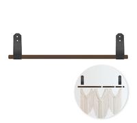 Seanlendery Wooden Tapestry Adjustable Hanger Telescopic Rod Aesthetic Wall Hanging Rod Rustic Solid Wood Rug Hanger for Tapestries Blankets Curtains Dream Catcher Wall Decoration (9-28.7 Inch)