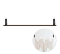 Seanlendery Wooden Tapestry Hanger Telescopic Rod Adjustable Aesthetic Wall Hanging Rod Rustic Solid Wood Rug Hanger for Tapestries Blankets Curtains Dream Catcher and Wall Decoration (9-44.5 Inch)