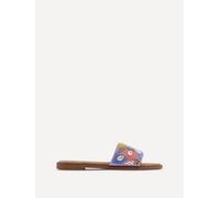 Seanna Blue & Coral Embellished Shell Slider Linzi Multi 3-Standard Fit
