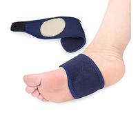 seaNpem Arch Support Elastic Bandage, 2pcs Orthotic Insole Sleeves Metatarsal Pad Compression Brace Wraps, Plantar Fasciitis Flatfoot Heel Spurs Arch Pain Relief No-Slip Foot Pad