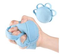 seaNpem Hand Contracture Cushion with Finger Separator & Elastic Band, Blue | Hand Gripper Strengthener, Palm Grip for Stroke Hand, Arthritis, Parkinson Dementia, Contracture Prevention Splint, 1 Pack