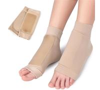seaNpem Padded Skate Socks for Lace Bite Protection, 1 Pair Compression Ankle Protector Cushion Elastic Lace Bite Pads Sleeve for Skating, Ice Hockey, Roller, Ski, & Boots