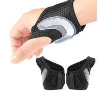 seaNpem Thumb Wrist Support Brace, CMC Joint Thumb Arthritis Brace with Aluminum Insert, CMC Joint Stabilizer for Arthritis Pain Relief, Osteoarthritis, Tendonitis, 1 Pair, Ambidextrous, Black