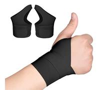 seaNpem Wrist Brace for Carpal Tunnel, 1 Pair Ultra Thin Wrist Support Strap for Tendonitis and Arthritis, Adjustable Compression Wrist Wraps for Pain Relief, Lightweight and Breathable (Black)