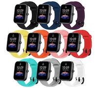 SEANTUA 10 Pack Compatible with Amazfit GTS Strap, 20mm Strap for Amazfit Bip 3 Pro/Bip 3/ Bip Lite/Bip S/Bip U Pro, sport Band for Amazfit GTS 4/GTS 4 Mini/GTS 3/ GTS 2 Mini/GTS 2/ 42MM