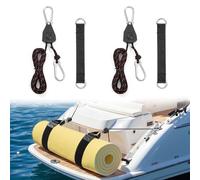 Seaperk Adjustable Rope Hanger for Floating Lily Pad & Mat, Floating Mat Tie Down System- Quick and Easy Secure Floating Lily Pad to Boat Cleat or Rail on Pontoon Boat, Sports Boats