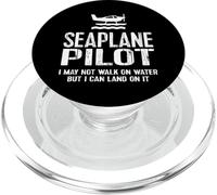 Seaplane Pilot TShirt - Can Land Tee PopSockets PopGrip for MagSafe