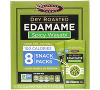 Seapoint Farms, Dry Roasted Edamame, Spicy Wasabi, 8 Snack Packs, 0.79 oz (22.5 g) Each