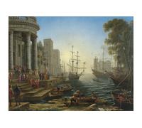 Seaport With The Embarkation Of Saint Ursula National Gallery 1000 Piece Jigsaw Puzzle KDMD Beige 1000 Pieces