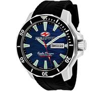 Seapro Men's SP8316 Scuba Dragon Diver LTD Analog Display Quartz Black Watch, Blue, Scuba Dragon Diver Limited Edition 1000 Meters