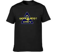 Seaquest Dsv Men's T-Shirt Unisex Black Tee(Medium)
