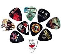 Searay Legendary Bands Guitar Picks (10 medium picks in a packet)(For Music Lovers)(Heavy Thickness (0.91mm))