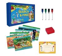 Search and Find Books for Children - Preschool Travel Activity Book, Reusable Educational Play Pad, Chaos- Learning Mats with Colour Markings for Car Trips, Quiet Time Toy Children