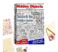 Search And Find Spiral Bound S nd Find Book Funny Sea Creature Leisure | Marine Animal Puzzle Books for Boys Girls Home Nursery Preschool Kindergarten Classroom