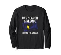 Search and Rescue Finding The Unseen Drone Operator Design Long Sleeve T-Shirt
