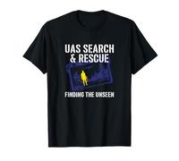 Search and Rescue Finding The Unseen Drone Operator Design T-Shirt