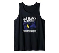 Search and Rescue Finding The Unseen Drone Operator Design Tank Top